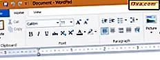 Hoe te werken met WordPad in Windows