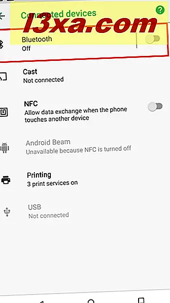 3 cách để bật hoặc tắt Bluetooth, trên điện thoại thông minh và máy tính bảng Android